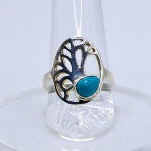 Tree of Life Sterling Silver with Turquoise Stone